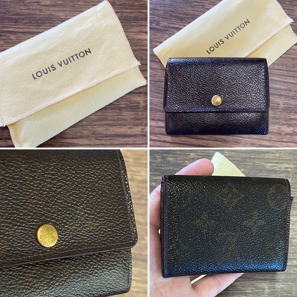 Louis Vuitton Bags Porte Monogram Canvas Monnaie Plat Coin Case